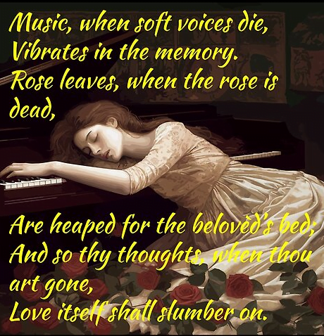 Music When Soft Voices Die - Shelley