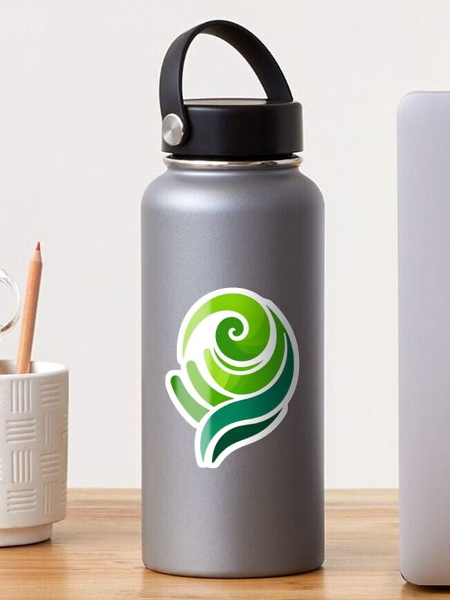 Koru Sticker On Water Bottle