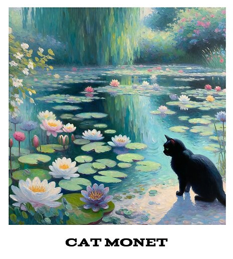 Black Cat Monet