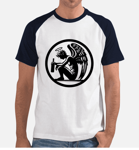 Fallen angel Mens t shirt short sleeve baseball style