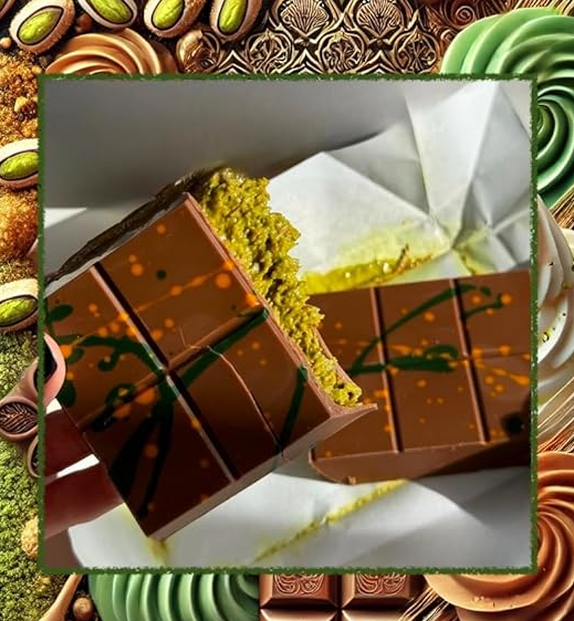 Dubai Chocolate Bar Amazon Inside